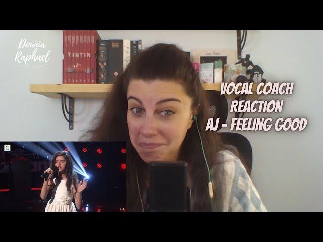 VOCAL COACH REACTS to Angelina Jordan - Feeling Good "LIVE on The Stream Gir Tilbake"