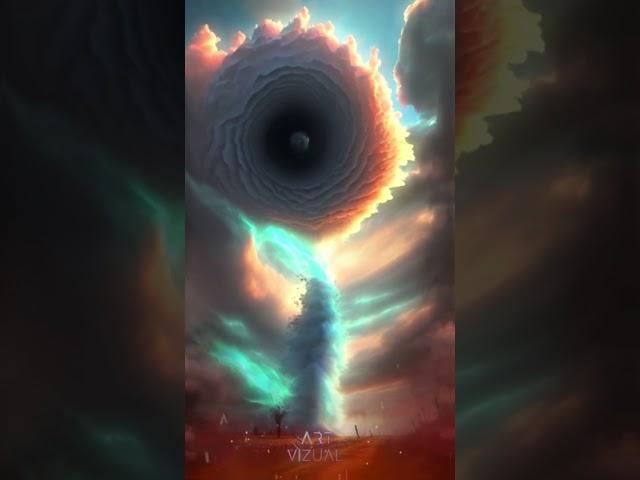 AI turn Tornado Vortex into Art️