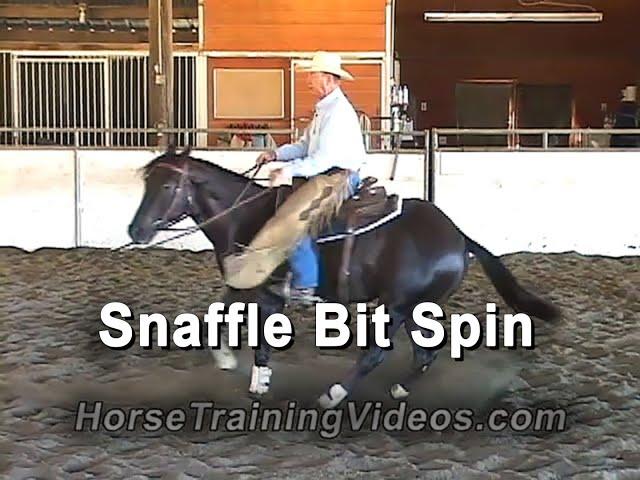 How To Spin A Horse With A Snaffle Bit - Horse Training, Reining, Cutting, Reined Cow Horse