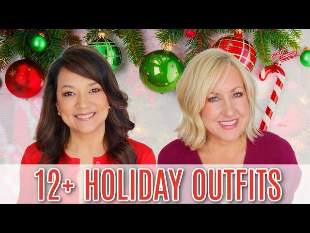 12+ Holiday Outfits for Women Over 40 | Dressy & Casual Holiday Outfits 2024