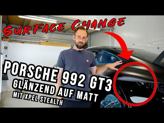 Von Glänzend auf Matt mit XPEL Stealth| Porsche 992 GT3 Surface Change