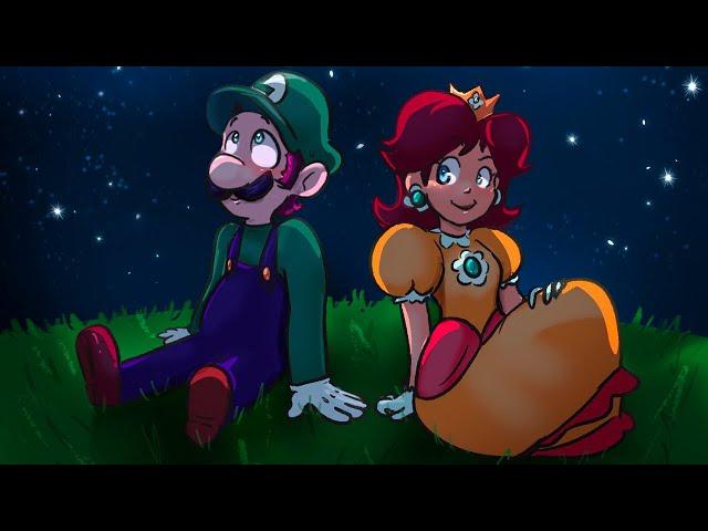 Daisy tries holding Luigi's hand for the first time