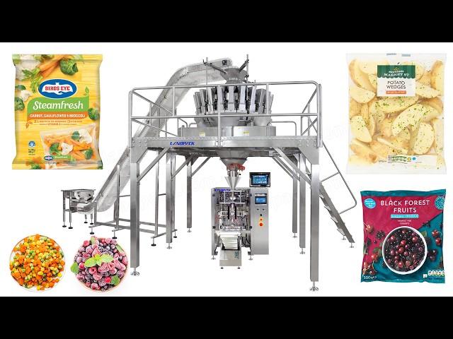 Multi-functional Vegetable Salad Fruit Vertical Pouch Weighing Packaging Machine