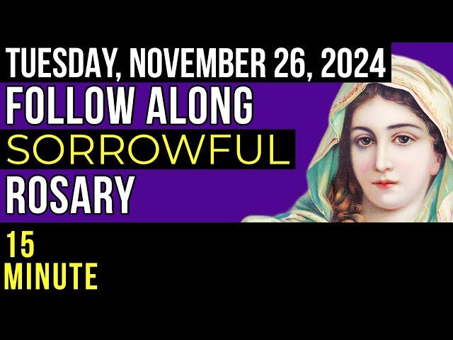 WATCH - FOLLOW ALONG VISUAL ROSARY for TUESDAY, NOVEMBER 26, 2024 - GUIDING LIGHT