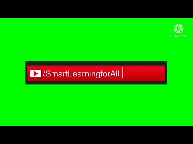 Smart Learning For All Credits Green Screen.