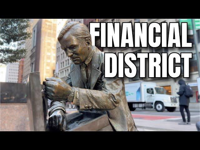 NEW YORK CITY Walking Tour [4K] - FINANCIAL DISTRICT