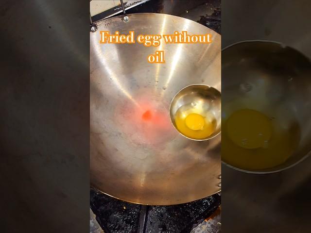 chef's life basic knowledge fried egg without oil#shorts #ytshorts