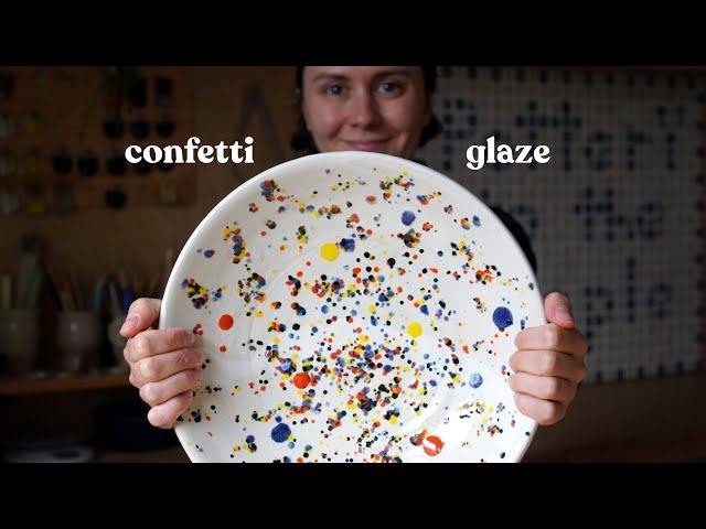 How I made rainbow glaze speckles