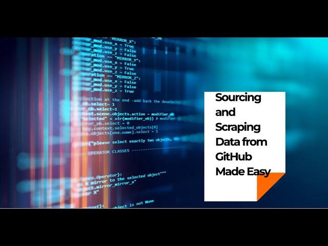 GitHub Sourcing and Scraping Tool By My Mother of Sourcing @IrinaShamaeva