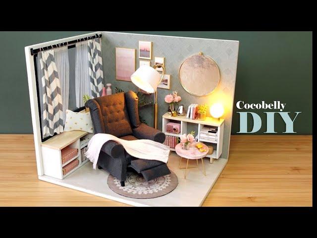 Customize Miniature Comfy Living Room | DIY Dollhouse Crafts | Yita Home