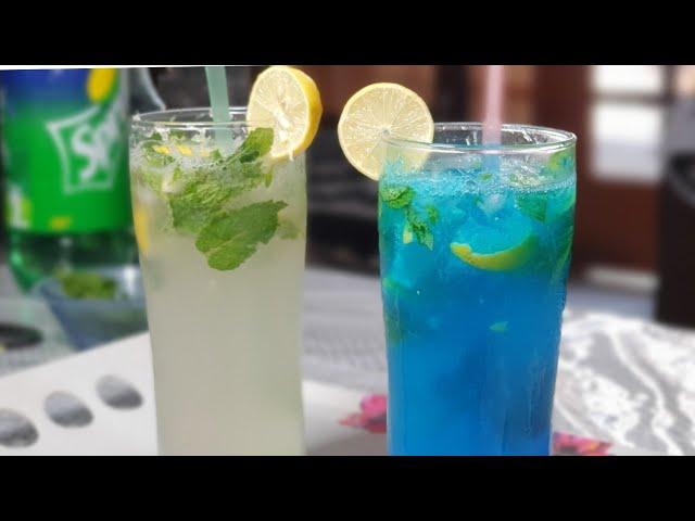 Best mint mojito and blue Curacao lemonade drink in 5 minutes/Summer refreshing drinks