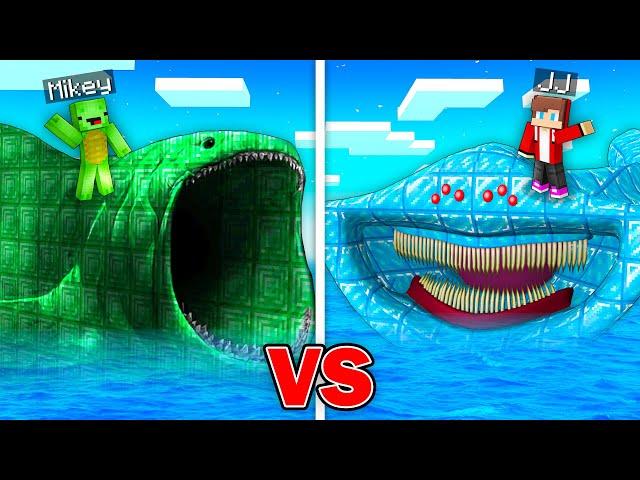 Mikey's EMERALD BLOOP vs JJ's DIAMOND EL GRAN MAJA Survival Battle in Minecraft (Maizen)