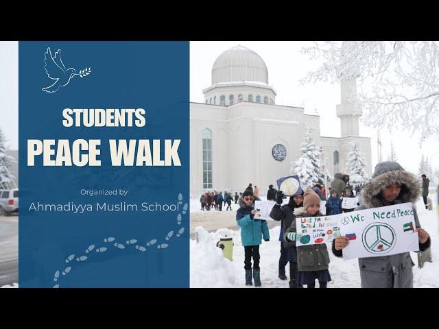 Canadian Children take part in Peace Walk