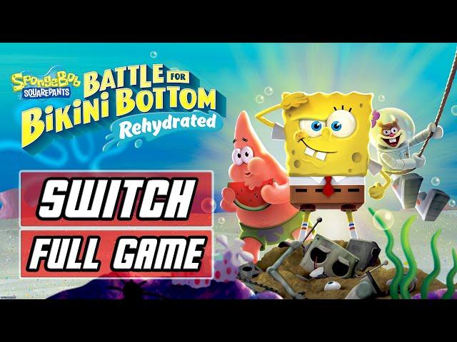 SpongeBob SquarePants: Battle for Bikini Bottom Rehydrated - Gameplay Walkthrough FULL GAME [SWITCH]