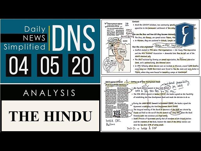 THE HINDU Analysis, 04 May 2020 (Daily News Analysis for UPSC) – DNS