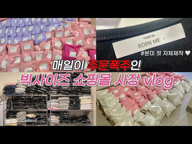 #12 매일이 주문폭주인 빅사이즈 쇼핑몰 vlog | 첫 자체제작과 찐일상까쥐