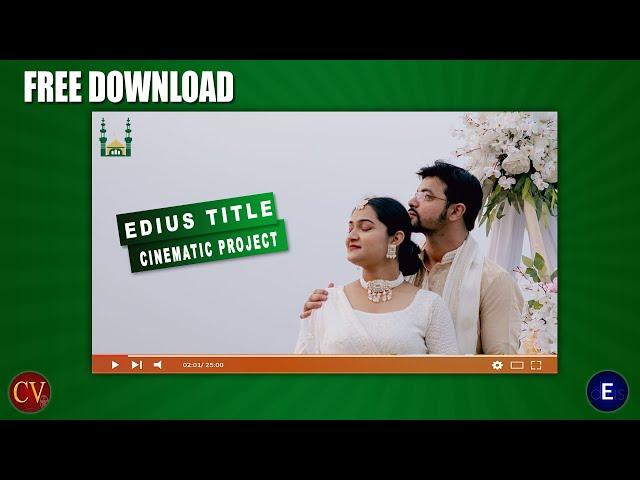 edius title project free download 2023 | Floral SFx | Muslim Wedding Title