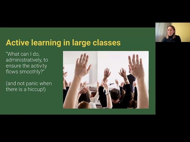 Active Learning Ideas for Large Classes