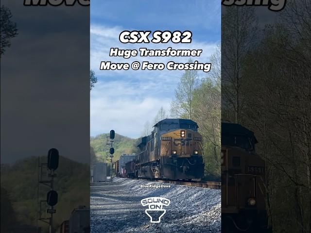 CSX Huge Transformer Move near Marion, NC #csx #transformer #train