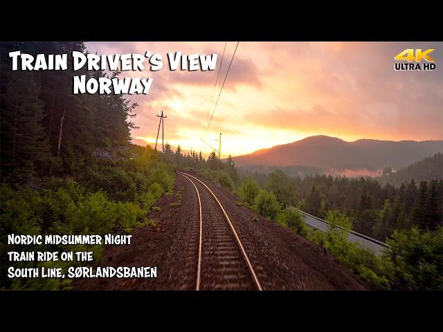 4K CABVIEW: Nordic Midsummer Night Train Ride on the South Line!