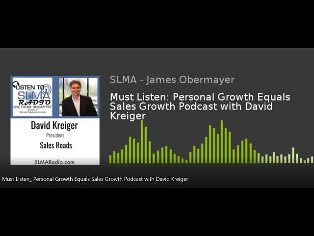 How does Personal Growth Directly Impact Sales Growth? | SLMA Podcast