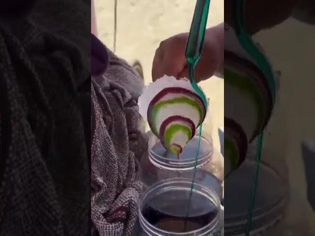 Colourfull italian Italian ice cream 