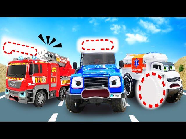 Fire Truck, Police Car, And Ambulance Fixing | Toy Car Doctor | Dinky TV