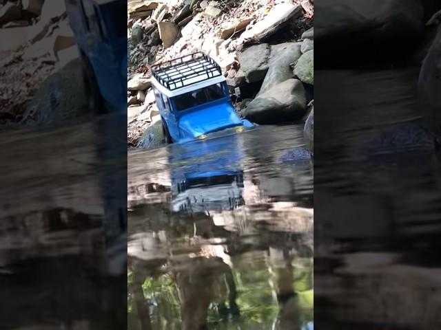 FMS FJ40 1/10 RC scaler crawler 1st trail run #rc #offroad