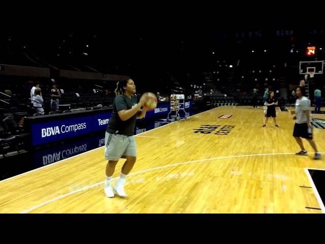 Danielle Adams Prepares For The Lynx