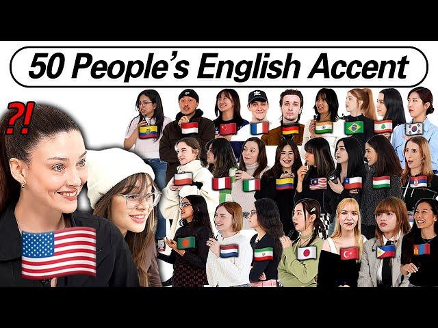 Can American Guess 50 People's Nationality by Their ENGLISH ACCENT?