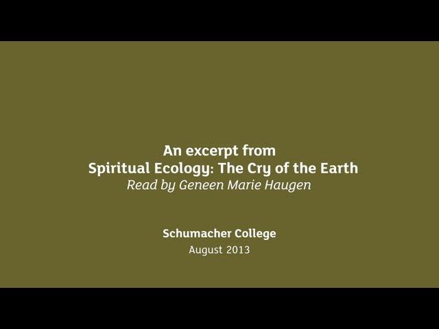 An except from Spiritual Ecology: The Cry of the Earth