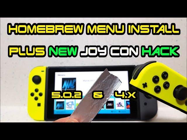 How to install HomeBrew Menu on Nintendo Switch + JoyCon Tin Foil Trick 1.0.0-5.1.0 firmware RCM