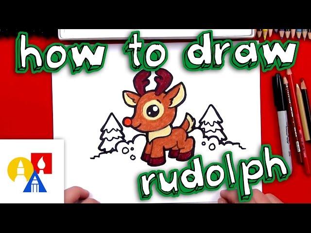 How To Draw Cartoon Rudolph