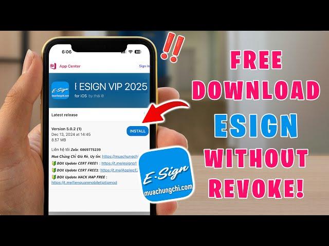 Install IPA Files on iPhone Using Esign VIP 2025 (Free 100%)