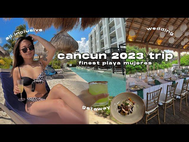  mexico travel vlog | cancun vacation, all inclusive resort & destination wedding