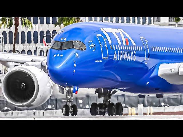 ️ 100 TAKEOFFS & LANDINGS  Los Angeles LAX Airport Plane Spotting  747 A350 A330 777 767 MD11