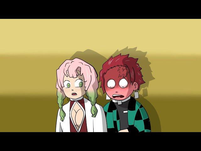 When Tanjiro and Mitsuri watching anime sus moment | demon slayer animation