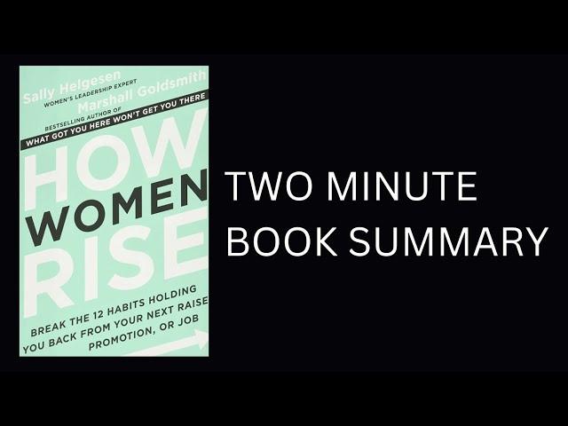 How Women Rise by Sally Helgesen Book Summary