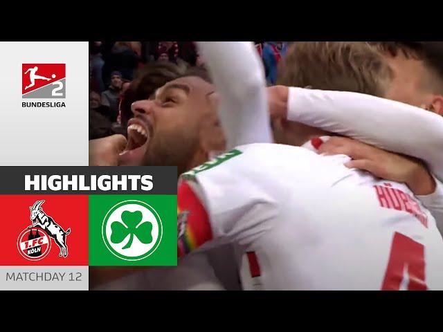 Win In 90+4! | 1. FC Köln - SpVgg Greuther Fürth 1-0 | Highlights | Matchday 12 - Bundesliga 2 24/25