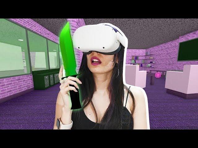 I Played Murder Mystery in VIRTUAL REALITY for the First Time (Roblox VR)