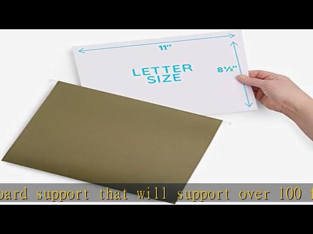 Blue Summit Supplies Extra Capacity Hanging File Folders, 25 Reinforced Hang Folders, Heavy Duty 2