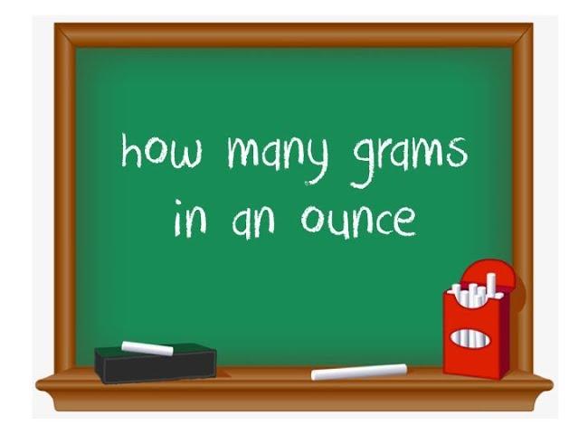 How many grams in an ounce