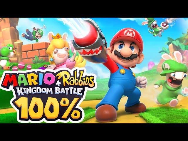 Mario + Rabbids Kingdom Battle - 100% Longplay Full Game Walkthrough Gameplay Guide No Loading Times