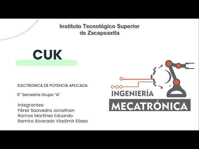 Simulación Practica CUK ITSZ