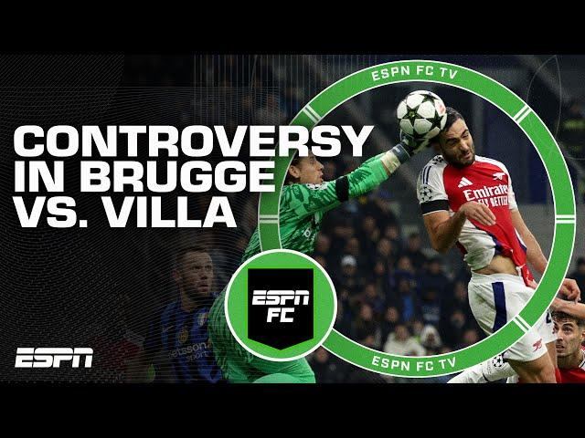  PENALTY CONTROVERSY  Club Brugge vs. Aston Villa reaction | ESPN FC