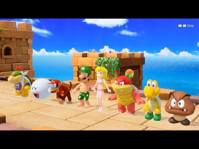 How possible Luigi win Peach vs Mario vs Rosalina in these minigames - Super Mario Party