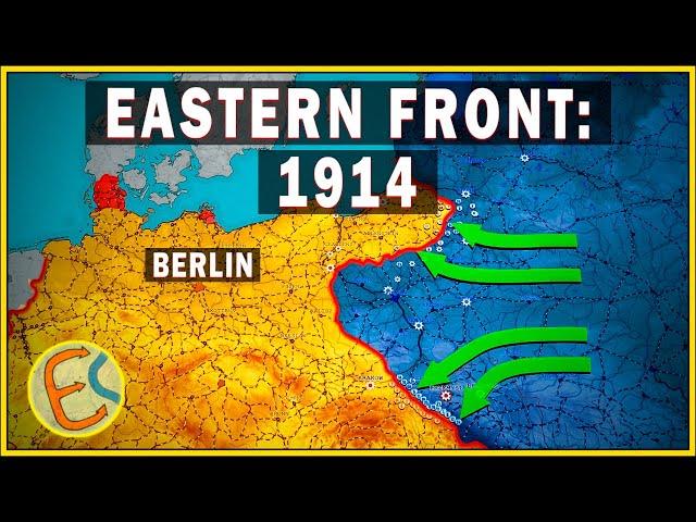 Eastern Front of WW1 animated: 1914