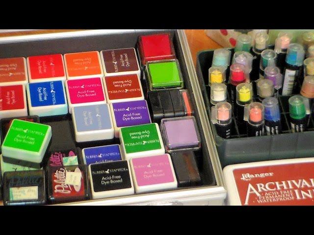 How to store it: Ink Pads/Reinkers, Embossing Powder & Flocking