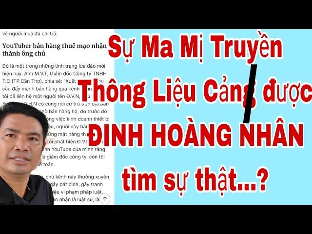 Lươn Lẹo Truyền Thông Liệu Cảng Trở được ĐINH HOÀNG NHÂN