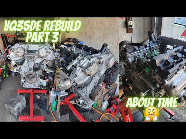 Vq35de Rebuild Part 3 [Timing & Sealing It Up]